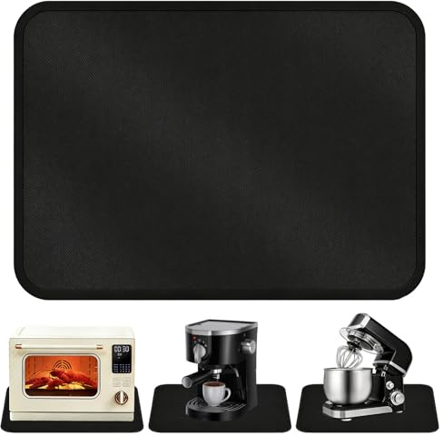 PAPAcroscoma Heat Resistant Mat 40x60cm Fireproof Silicone Mats | Air Fryer Countertop Protector Fibreglass Silicone Heat Protection Mat Waterproof & Oilproof