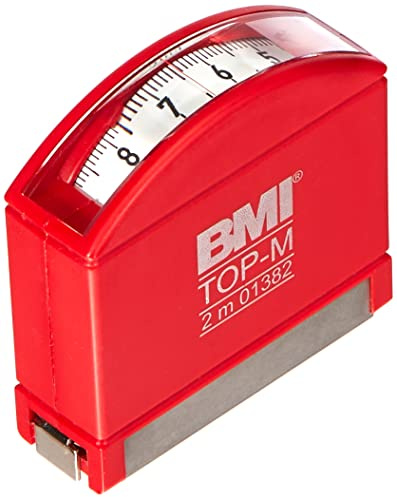 BMI 406241020 Taschenbandmaß Top M mit Innenmessung, Länge 2 m, weisslackiertes Band