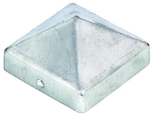 Baumarktplus coiffe en aluminium 91 x 91 mm, capuchon pour poteaux pyramide, 90 x 90 mm du gartenwelt riegelsberger