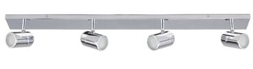 Ceiling Light 'Dejan' dimmable (Modern) in Silver Made of Metal for e.g. Bathroom (4 Light Sources, GU10) from Lindby | floodlight, Spotlight