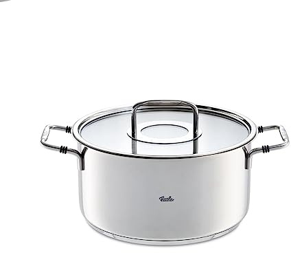 Fissler Bonn Kochtopf, Kochgeschirr, Topf, Edelstahl 18/10, Silberfarben, 24 cm, 086 112 24 000 0