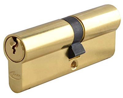 ASEC 5-Pin Euro Double Cylinder - 65mm 30/35 (25/10/30) Polished Brass