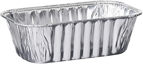 PLASTICPRO 1 Lb Disposable Loaf Pans Aluminum Tin Foil Meal Prep 10 Pack