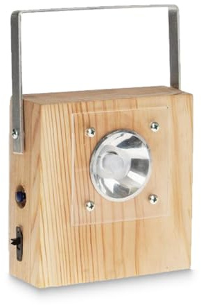 matches21 HOME & HOBBY LED Taschenlampe DIY Holz Bastelset für Kinder ab 11 Jahren Elektronik Bausatz