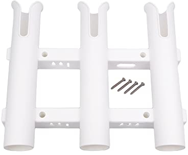 GATE14® Portacanna per Barca in Plastica da Parete 3 Tubi Ø 44 mm