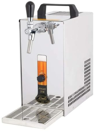 Kit Completo: Dispensador de Cerveza PYGMY 20/K con Bomba de Membrana, Enfriador seco de Acero Inoxidable de 1 línea, 20 litros/Hora, KEG:Type M
