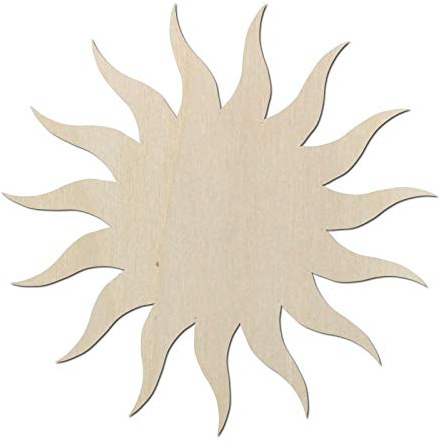 Kleenes Traumhandel - Sonne - Schlafzimmer Deko bis 60 cm Durchmesser aus Holz - Wanddeko Türdeko Kinderzimmer (45 cm, Sonne Typ1)