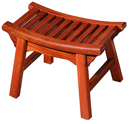 RTY-BY Shower/Bath Stools Wooden Bathroom Bench Shower Foot Rest for Bathtub Shaving Legs Spa Sauna Seat Bathing Seat Waterproof Non-slip for the Elderly Disabled, Ergonomic Design