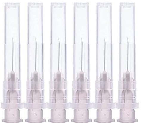 100Pcs 27Ga 0.5 Pollice Ago per Iniezione con Cappuccio per Animali, Animali Domestici, Pollame, Laboratorio Scientifici e Accessori per Ago di Erogazione Industriale