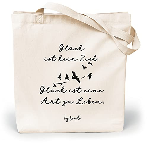 Loxato Canvas Tote Bag mit Spruch - Stoffbeutel Bedruckt Lustig - Einkaufstasche mit Motiv - Jutebeutel Bedruckt Lustig - Baumwolltasche Bedruckt - Jutebeutel Spruch