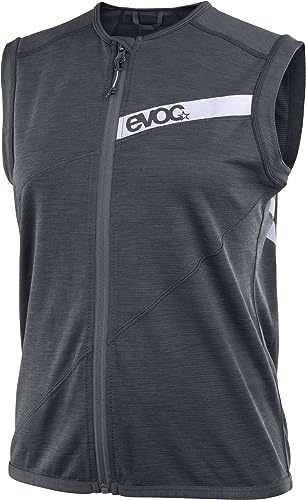 EVOC PROTECTOR VEST LITE WOMEN, skyddsväst (LITESHIELD FLEX ryggskydd, S.Café polyesterjersey, AIRO FLEX höftbälte, cykeltillbehör som kan tvättas i maskin, storlek: S), Svart