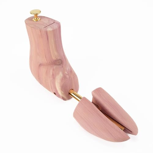DEPABABA Zedernholz-Stiefelbaum für Herren, aromatische rote Zeder, tolles Geschenk für Männer, gelb, Small(Fits Boot Sizes 6-8)