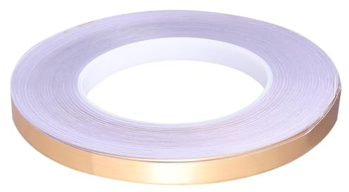Housoutil 1pc Self-Adhesive Tile Seam Filler Sticker Golden Decorative Tape for Living Room Easy to Install Durable Ceramic Tile Sealant