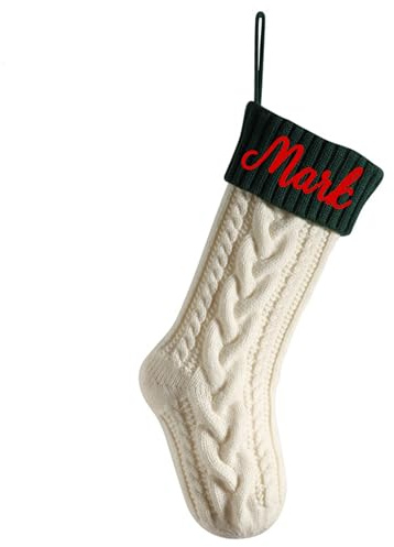 Weihnachtsstrümpfe, personalisierte Weihnachtsstrümpfe, benutzerdefinierte Weihnachtsstrümpfe mit Namen gestrickt Strumpf für Familie Party Home Decoration