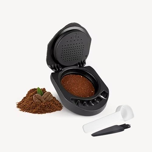 HAILASRE Adattatore per capsula riutilizzabile per Dolce Gusto, adattatore per capsule di caffè ricaricabile, compatibile con Piccolo XS/Genio S/EDG 305/EDG 606.S