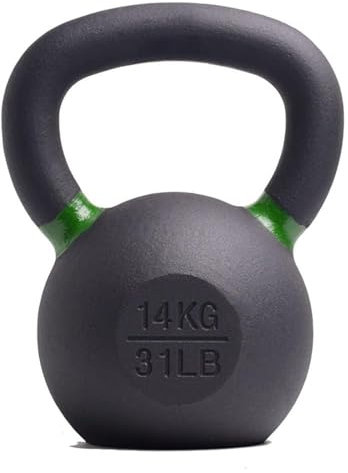 Kettlebell for Krafttraining for Männer und Frauen, Kettlebell aus Gusseisen mit breitem Griff for das Heim-Fitnessstudio und das Training mit Hantelgewichtssätzen (Größe: 14 kg)
