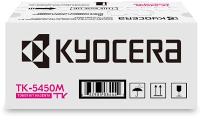 Kyocera TK-5450M Toner Drucker Magenta. Original Tonerkartusche 1T0C0DBNL0. Drucker Toner kompatibel für PA2600cx, PA2600cwx, MA2600cfx, MA2600cwfx. Druckertoner für bis zu 3200 Seiten