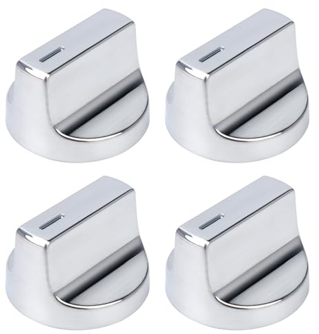 W11517331 for Whirlpool Electric Range Knobs (4pcs) Replace W10850027 W11117415 W11458840 Oven Knob, Compatible with Whirlpool WEC310S0LS1, WEE515S0LZ1, WEC310S0LS2, WEE515S0LS1 Electric Range Knob