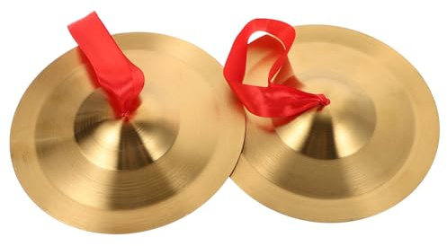 Abaodam Platillos De Dedo De Aleación Con Banda Para Danza Del Vientre Instrumento De Percusión Para Niño Niña y Adultos Sonido y Brillante Para Educación Musical y Fiestas