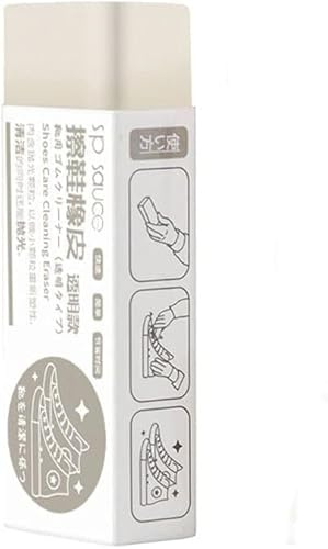 1 gomme blanche en daim et nubuck, gomme de nettoyage de chaussures en peau de mouton, soin des chaussures en cuir, nettoyant pour chaussures blanches, élimine la poussière et la saleté, nettoyants
