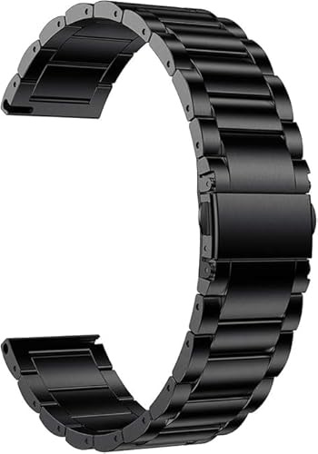 synsing Titan-Uhrenarmband med Schnellverschluss, 16 mm, 18 mm, 20 mm, 22 mm, metallarmband, kompatibel med Galaxy Watch 7/6/5/4/3, Vivoactive 4S/Vivomove 3S/Active S/Venu 2S herrar, 22mm, Titan