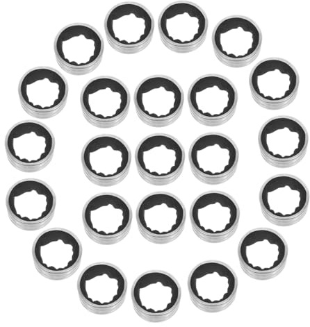 VALICLUD 30pcs Stainless Steel Wine Bottle Drip Catchers with Detachable Velvet Lining Leakproof Metal Drip Rings for Wine Lovers Kitchen and Bar Accessories Elegant Collars
