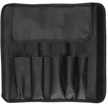 Sac à couteaux, sac à roulettes, sac à couteaux portable en toile cirée, couteau de chef, rouleau à couteaux étanche à 5 emplacements, étui à couverts pour les déplacements, mallette à couteaux, 5