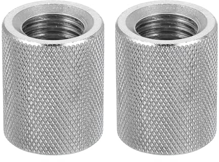 QUARKZMAN 2 Stk M16 Flache Rändelmuttern 304 Edelstahl Verstellmuttern | Befestigungselemente, Flachkopf, Diamantgerändelt, Durchgangsloch, Für Elektronik Maschinen, D24 X H30mm
