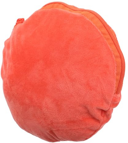 Beaupretty Pochette Chauffe-mains Ronde Douce avec Fermeture Éclair Housse Isolante Anti-brûlure pour Bouillotte Eau Chaude Compacte et Portable pour Hiver