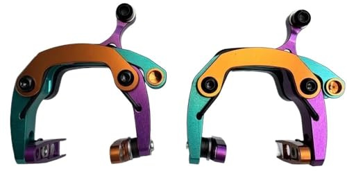cyklar bakbromstrumma Vikbar cykelbroms Cykelbroms V-bromsok Passar för Brompton cykelfälgbromsok Bakre rullbromssats(Sugar 2 pcs)