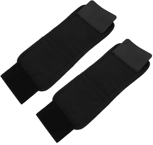 UTHCLO Protector para Patas de Caballo Negro de Tela Oxford, Cómodo y Fácil de Limpiar, Cubrebotas para Casco y Pierna, Paquete de 2 Piezas para Cuidado Equino