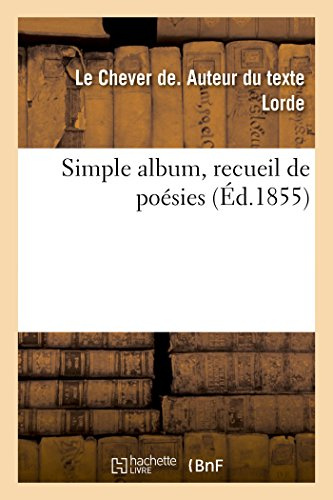 Simple album, recueil de poésies