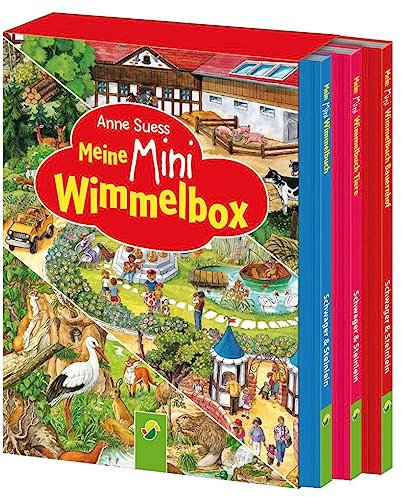 Meine Mini-Wimmelbox: 3 Bestseller von Anne Suess im zauberhaften Mini-Schuber. Für Kinder ab 3 Jahren (Wimmelbücher)