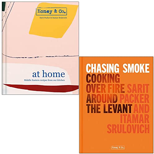 Honey & Co Collection 2 Books Set By Sarit Packer, Itamar Srulovich (At Home, Chasing Smoke Cooking over Fire Around the Levant)