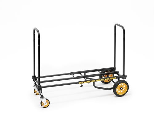 Rock-N-Roller R6RT (Mini) 8-in-1 Folding Multi-Cart/Hand Truck/Dolly/Platform Cart/29 to 42.5 Telescoping Frame/500 lbs. Load Capacity, Black