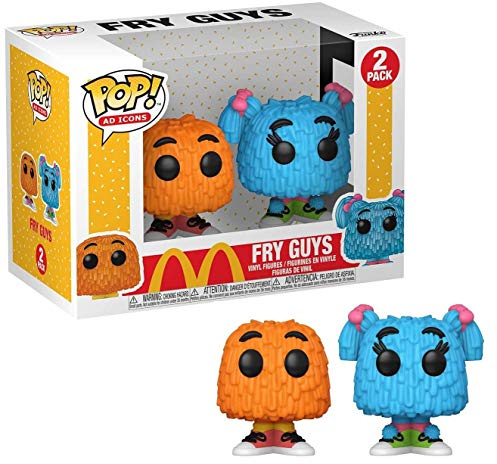 Funko POP! Ad Icons: McDonald's - 2 Pack Orange and Blue Fry Guy Kids - Collectable Vinyl Figure - Gift Idea - Official Merchandise - Toys for Kids & Adults - Ad Icons Fans