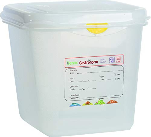 Heavy Duty Polypropylene Gastronorm Food Catering Kitchen Containers + Lids - Food Grade Clear Commercial Industrial Quality - 8 Sizes (5, 1/4-4.3 Litres)