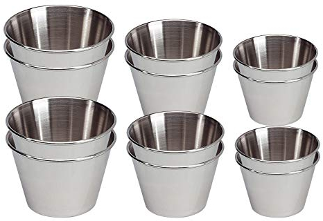 EUROXANTY Molde para Flan 12 unidades | Flanera Individual | Molde de flan liso | Molde antiadherente | Molde gelatinas | Molde para pastelitos | Molde redondo | Pack 7,8 y 9 cm