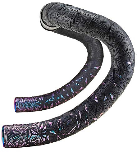 Supacaz Super Sticky Kush - Star Fade - Oil Slick + Oil Slick Star Plugz