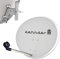 Zehnder 60cm Spiegel Satelliten Schüssel Antenne Stahl | HD Digital SAT Anlage hellgrau | DVB-S/S2 Full HDTV 3D 4K Ultra HD UHD Empfang