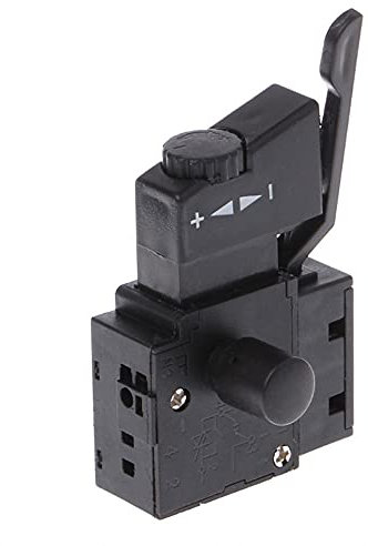 FA2-6/1BEK Interrupteur à gâchette pour perceuse électrique, AC 250 V 10 A, contrôle de vitesse, réglage vitesse outil électrique (noir)