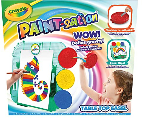 Crayola - Paint-sation Easel 2 en 1 - Loisirs créatifs - Coffret de peintures - A partir de 3 ans