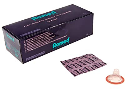 Romed Kondome mit Gleitsubstanz und Reservoir Latex (Kaufmenge: 144 Stück)