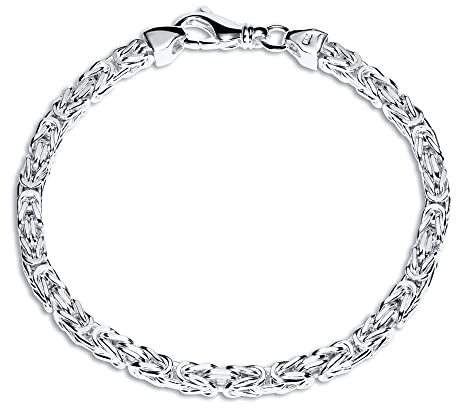 Silberarmband Königsketten Design aus 925er Silber von JEWLIX 4,5 mm - 19cm KA0045