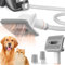 Afloia Brosse Aspirateur Chien, Brosse Poils Chat, kit de toilettage innovant pour animaux de compagnie, avec tuyau d'extension 1-1,5 et adaptateur