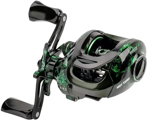 Angeln Baitcasting-Rolle,Magnetisches Bremssystem für das Angeln in Salzwasser und Süßwasser, Baitcaster Angelrollen Mit 18+1BB Edelstahl Kugellagern, Verfügbar in 7.1: 1, Geeignet für Rechtshänder