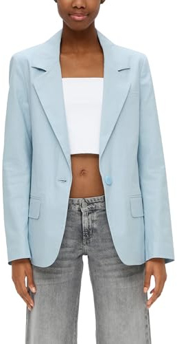 QS Blazer aus Leinenmix