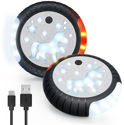 Dusor Luce Passeggino Luce Ricaricabile USB per Passeggino, 27 LED Pro Luce Passeggino 2 Effetti di Illuminazione, IPX6 Impermeabile Passeggino Adatto per Tutti i Passeggini (2 pezzi)