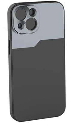 Mini Vlog Mobile Phone Case for iPhone 15 Pro Plus Max Protective Cover Anamorphic Macro Wide Angle 17MM Lens Mount (PC + TPU,for iPhone 15 Plus)