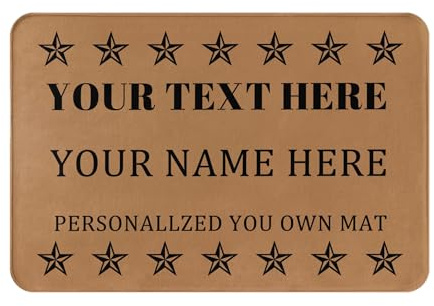 LZXSXZ Fußmatte Personalisiert - Fußmatte Familie personalisiert - Personalisierte fussmatten haustür - Fußabtreter selbst gestalten - Geschenke zum Einzug - Mehrere Größen verfügbar